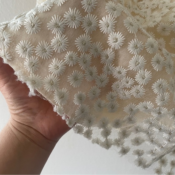 Elegant Cream Mini Dress - Picture 3 of 12